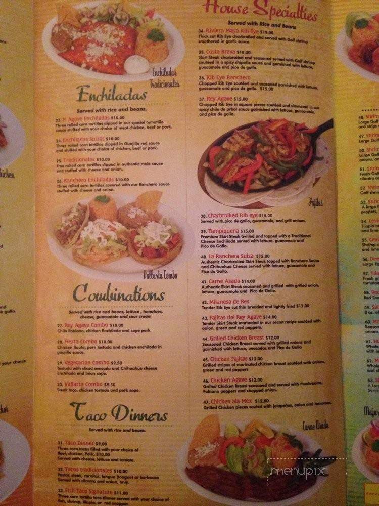 Rey Agave - Griffith, IN menu_pic