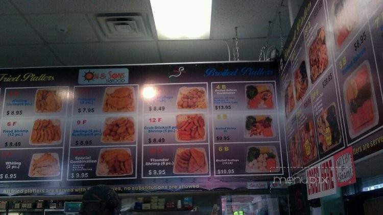 On & Sons Seafood - Philadelphia, PA menu_pic