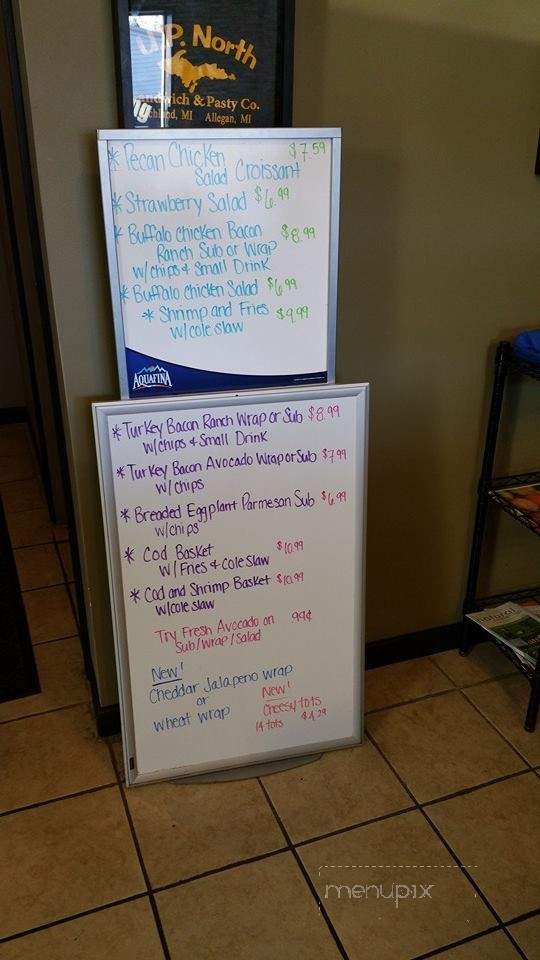 UP North Sandwich & Pasty Co - Richland, MI menu_pic
