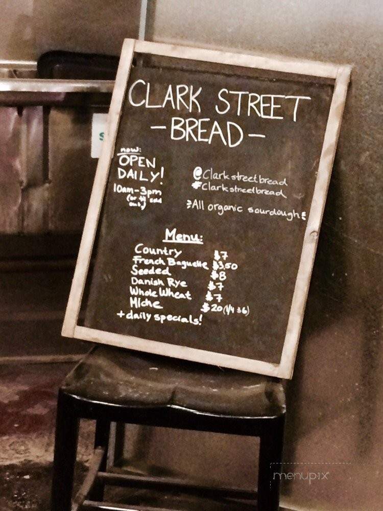 Clark Street Bread - Los Angeles, CA menu_pic