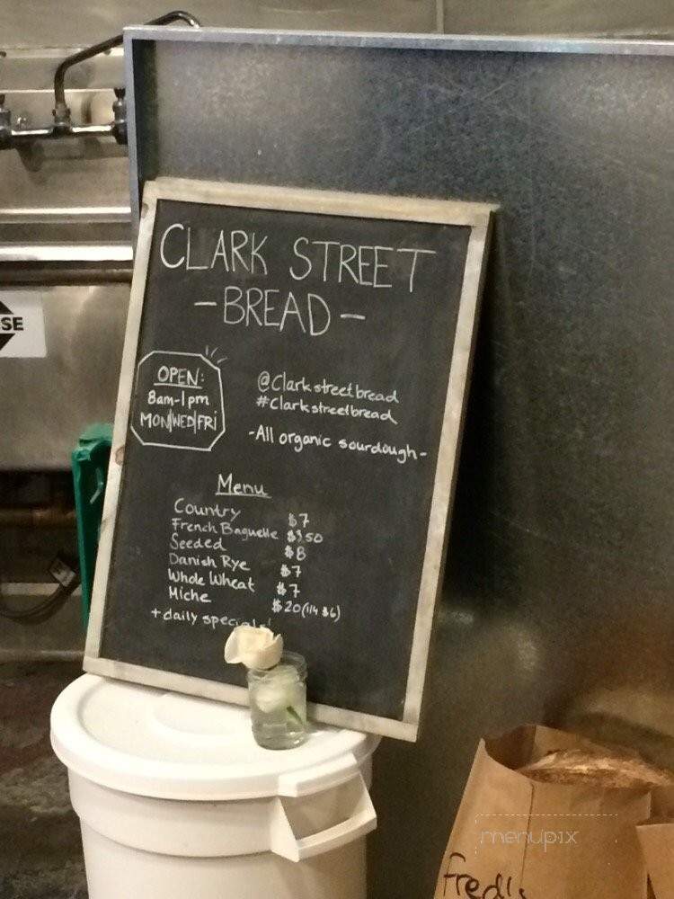 Clark Street Bread - Los Angeles, CA menu_pic