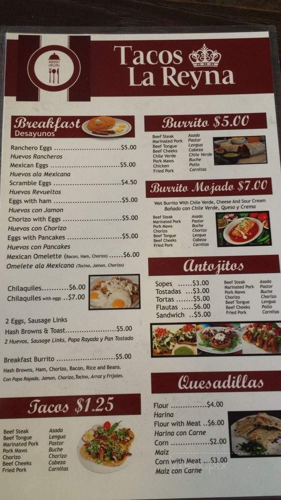 Taco Stand - Los Angeles, CA menu_pic