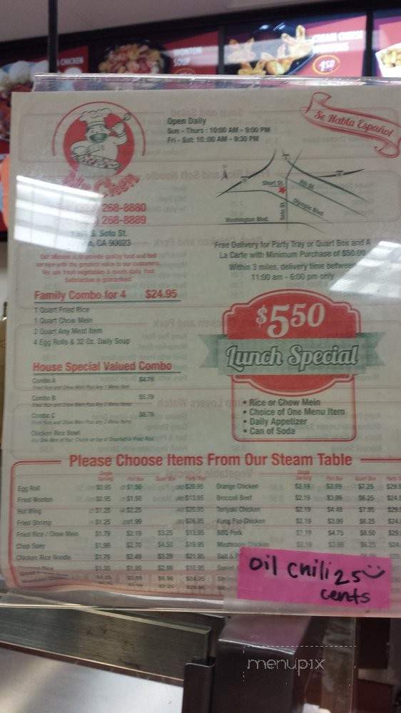 Mr Chen - Los Angeles, CA menu_pic