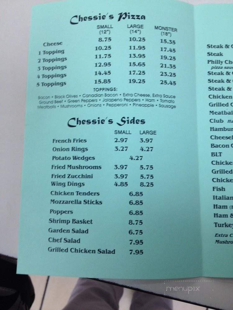 Chessie's Deli Subs & Pizza - Huntingtown, MD menu_pic