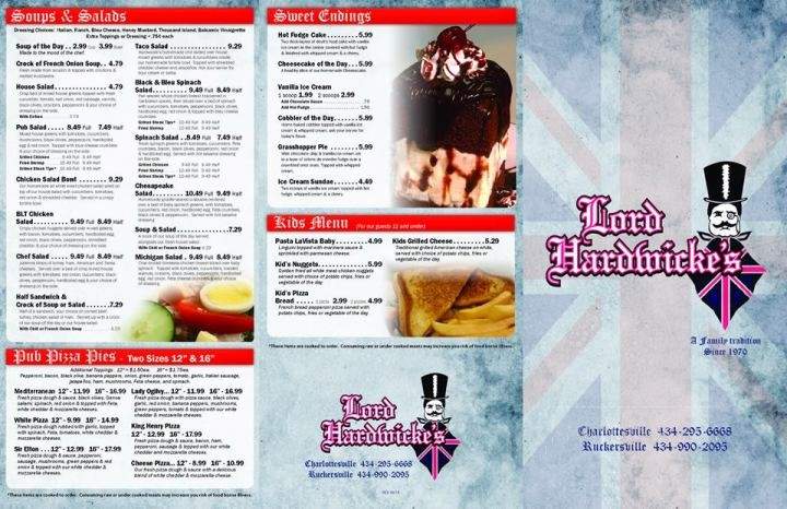Lord Hardwicke's - Barboursville, VA menu_pic