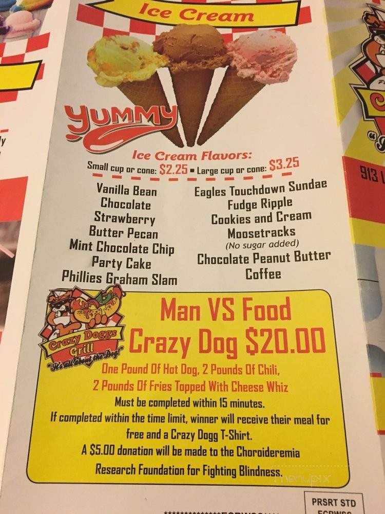 Crazy Doggs Grill - Prospect Park, PA menu_pic