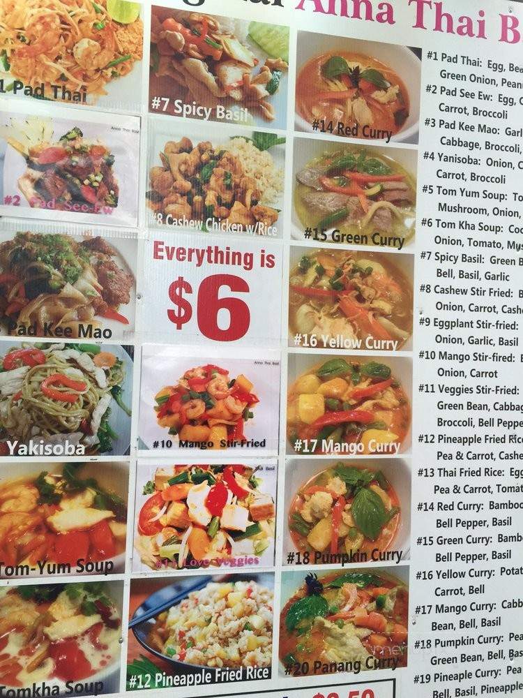 Anna Thai Basil - Portland, OR menu_pic