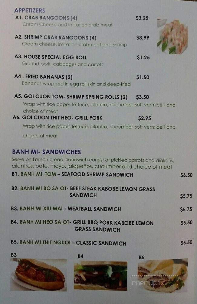 Pho Quan Viet Cuisine - Columbia, MO menu_pic
