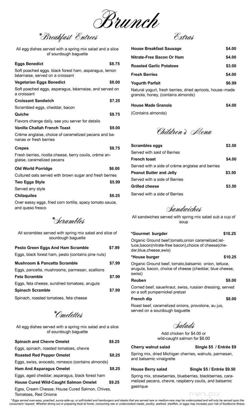 Le Croissant Bakery & Restaurant - Portage, WI menu_pic