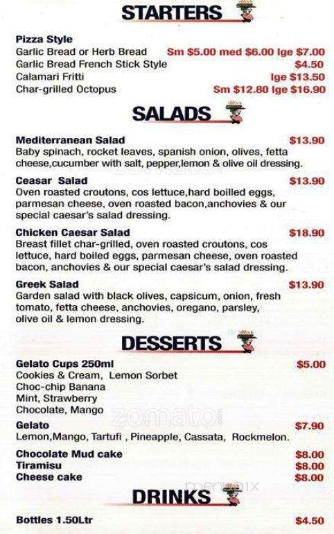 Big Jon's Pizza - San Diego, CA menu_pic