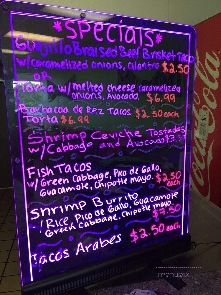 Taco Grill - Warrenville, IL menu_pic