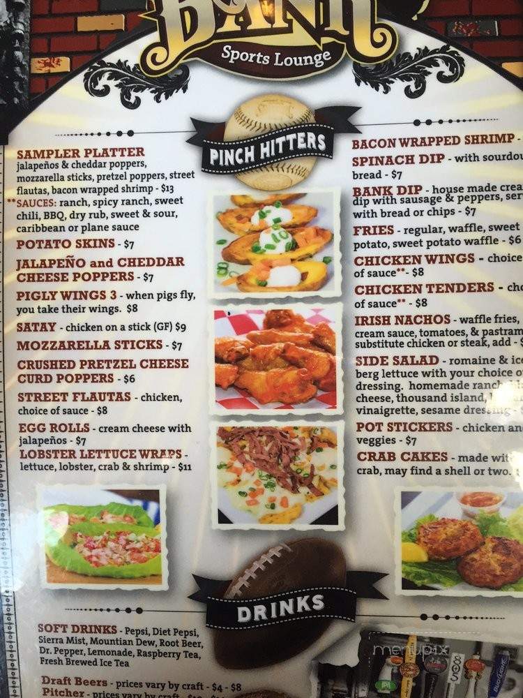 The Bank Sports Lounge - Taft, CA menu_pic