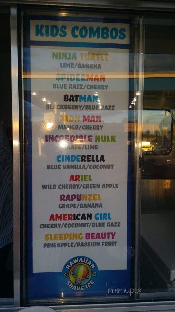 Hawaiian Shave Ice - Henderson, NV menu_pic