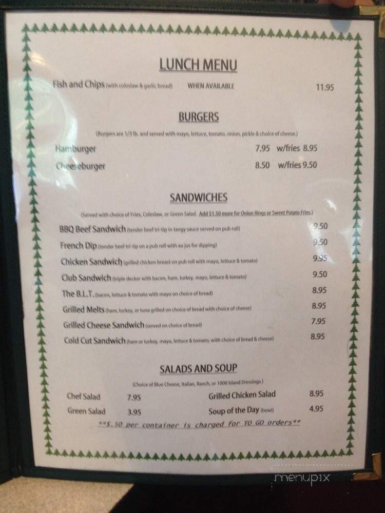 Log Cabin Diner - Klamath, CA menu_pic