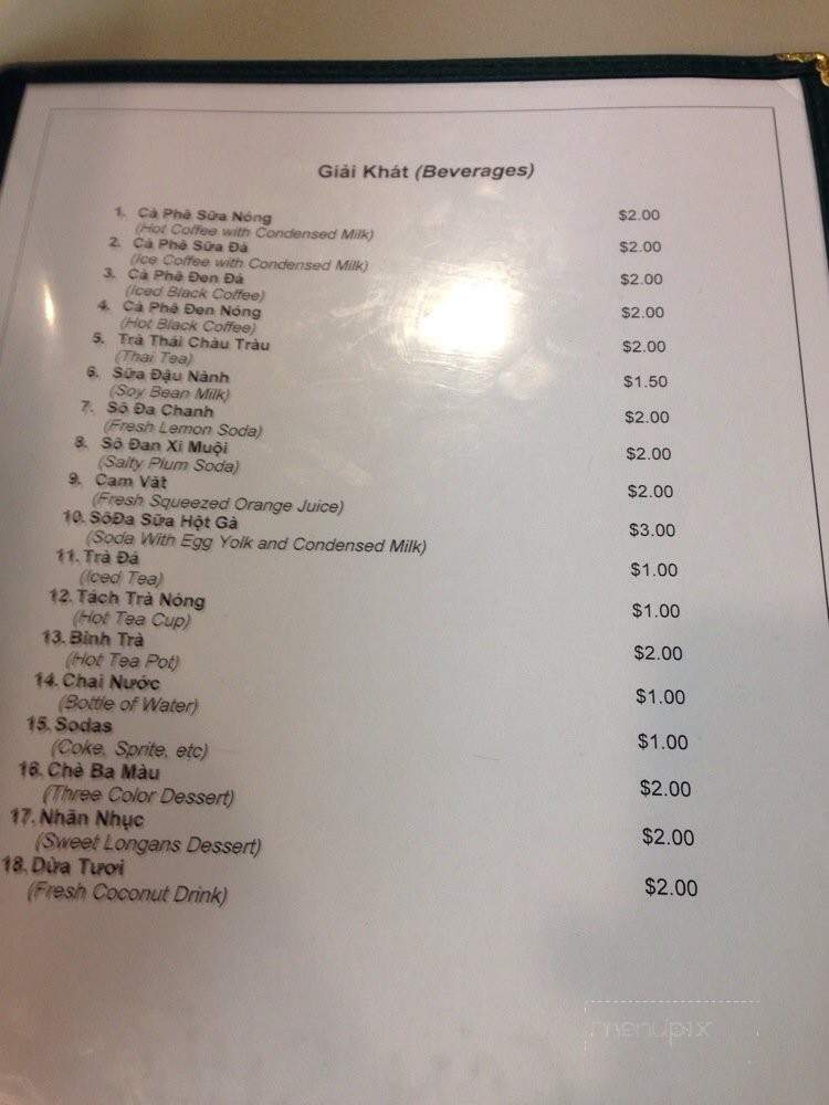 Pho Jimmy - Garden Grove, CA menu_pic