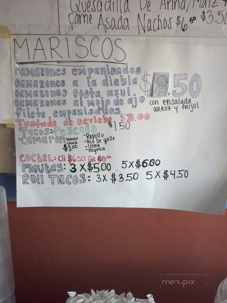 Anita's Taco Shop - Escondido, CA menu_pic