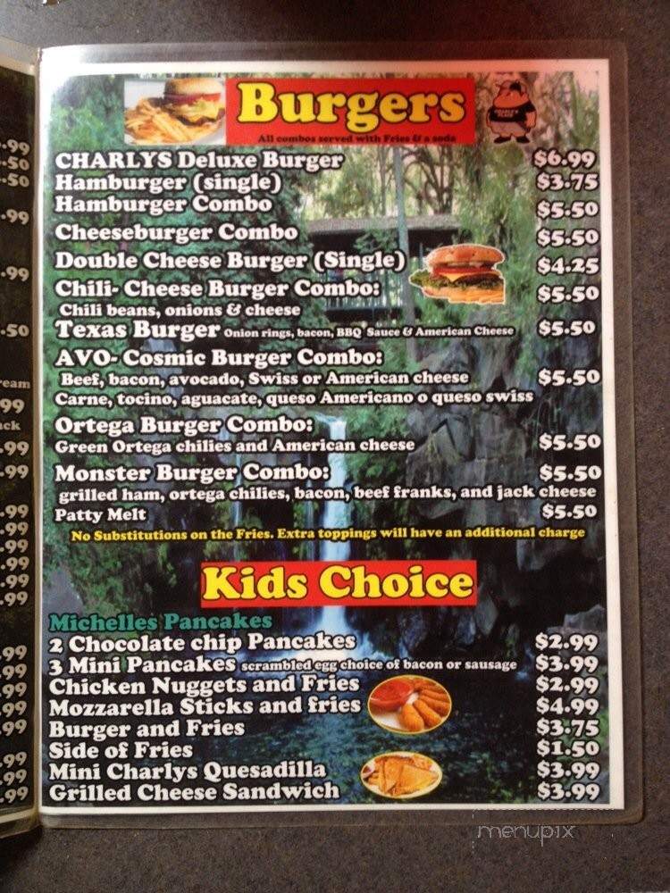 Charly's Place - Guadalupe, CA menu_pic