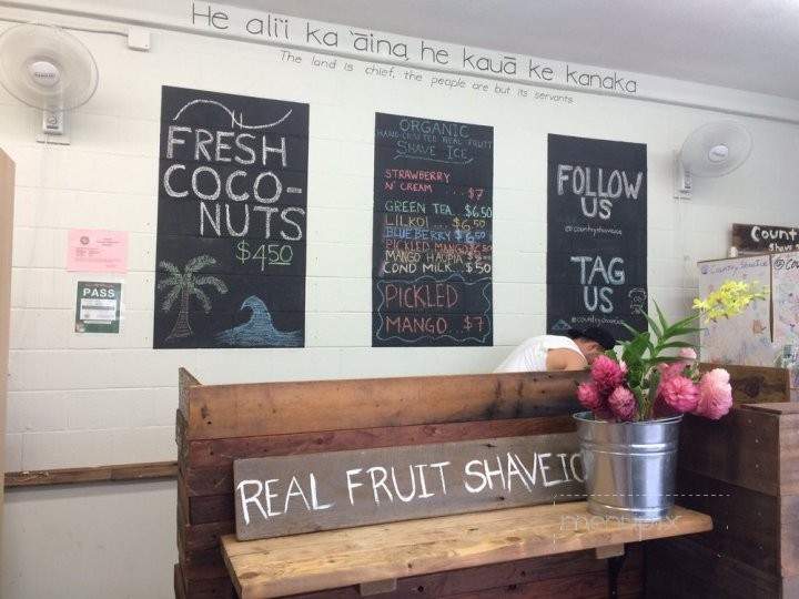 Country Shave Ice - Honolulu, HI menu_pic