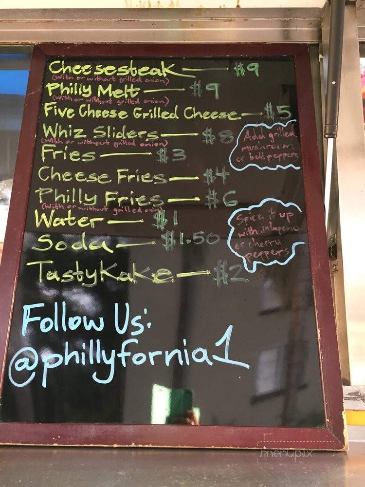 PhillyFornia - Santa Monica, CA menu_pic