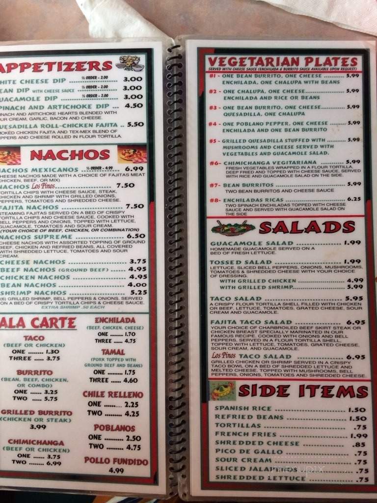 Los Pinos - Brinkley, AR menu_pic