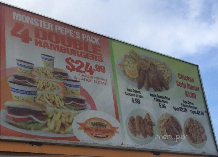 Mr. Pepe's Burgers - Rialto, CA menu_pic