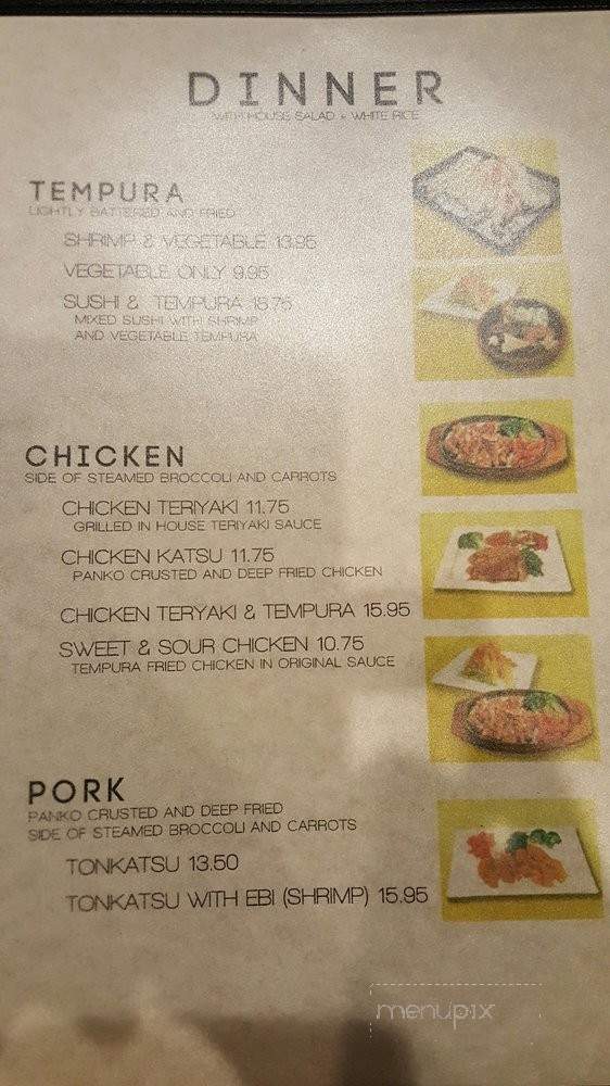 Sakura Sushi Train II - Olathe, KS menu_pic