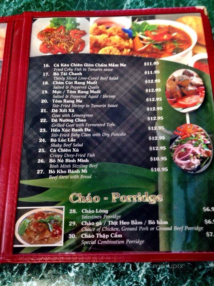 Binh Minh Vietnamese Restaurant - Sacramento, CA menu_pic