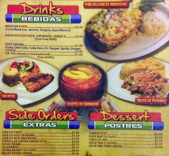 El Langostino Azul - Garland, TX menu_pic