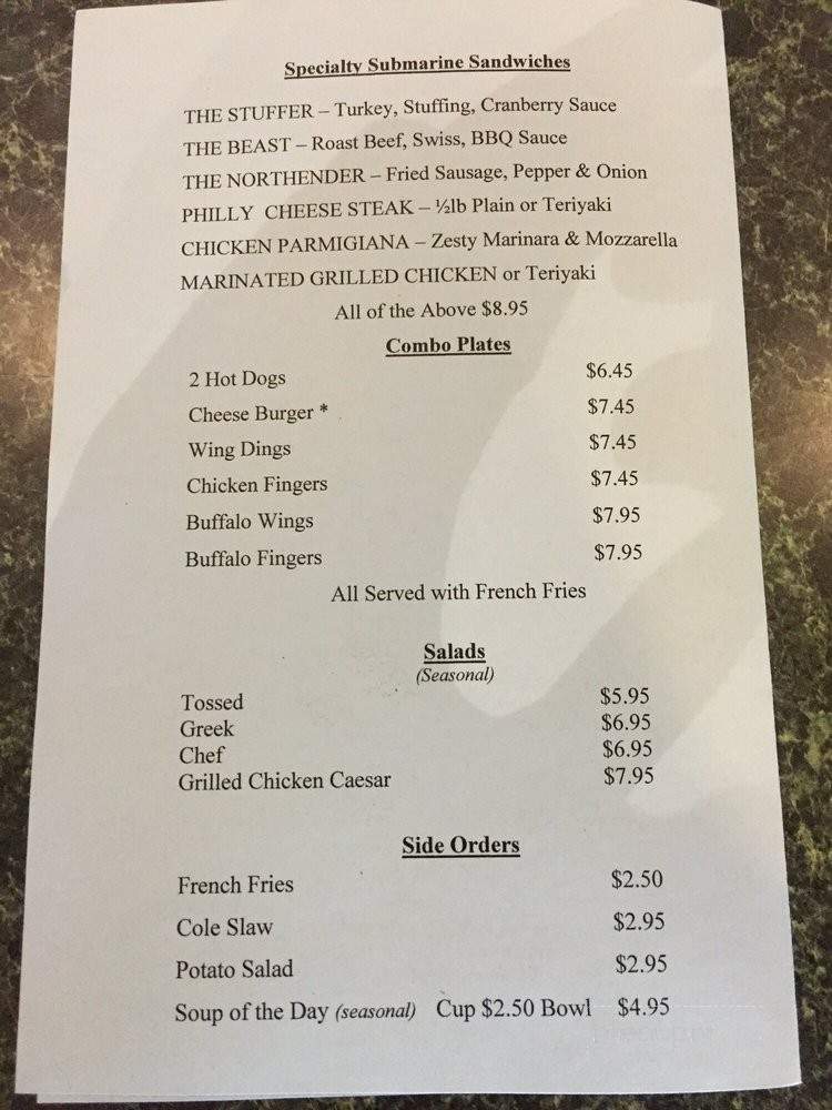Mary Ann's Breakfast and Lunch - West Roxbury, MA menu_pic