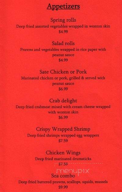 Khao San Road Thai Cuisine - Seattle, WA menu_pic