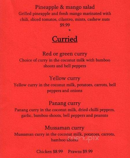 Khao San Road Thai Cuisine - Seattle, WA menu_pic