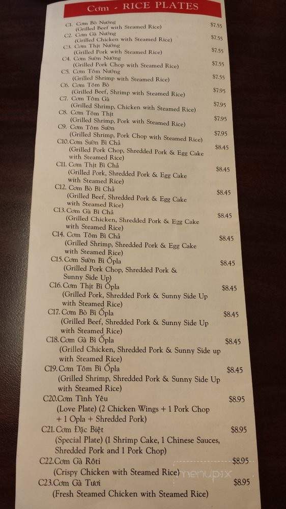 Mac Pho - Stockton, CA menu_pic