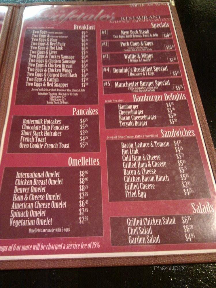 Cafetales - Inglewood, CA menu_pic