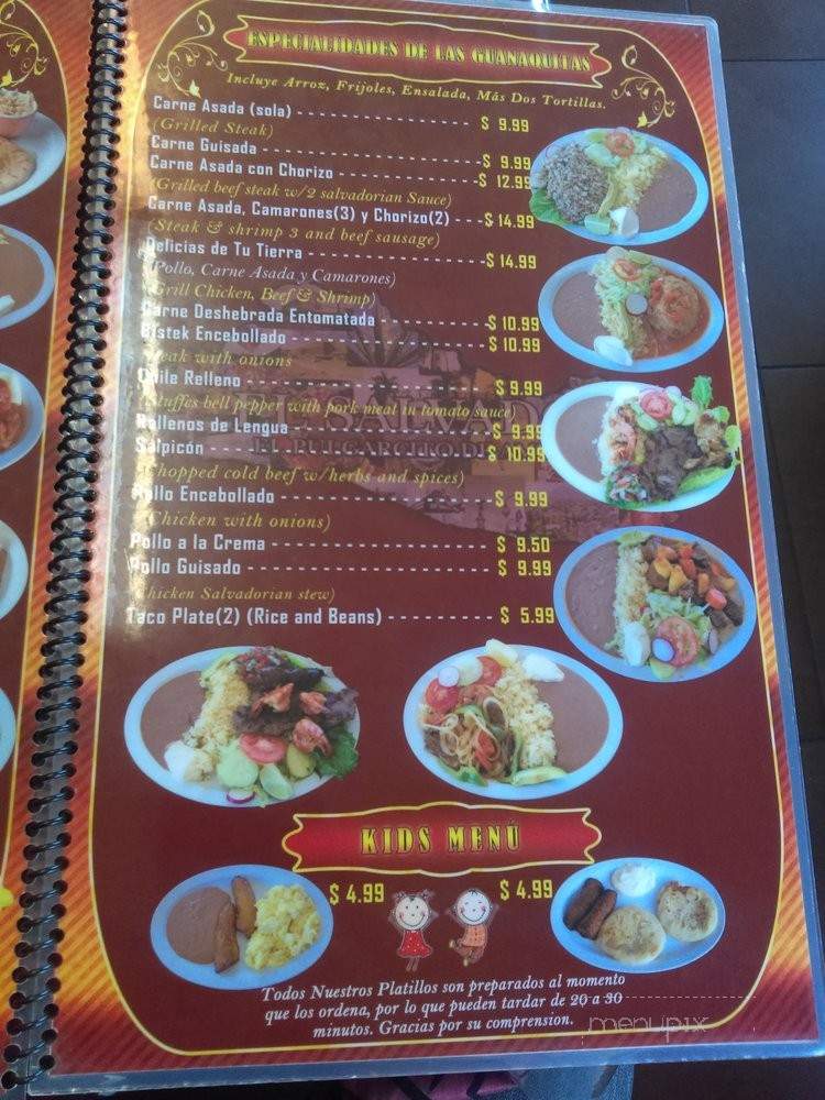 Las Guanaquitas - Los Angeles, CA menu_pic