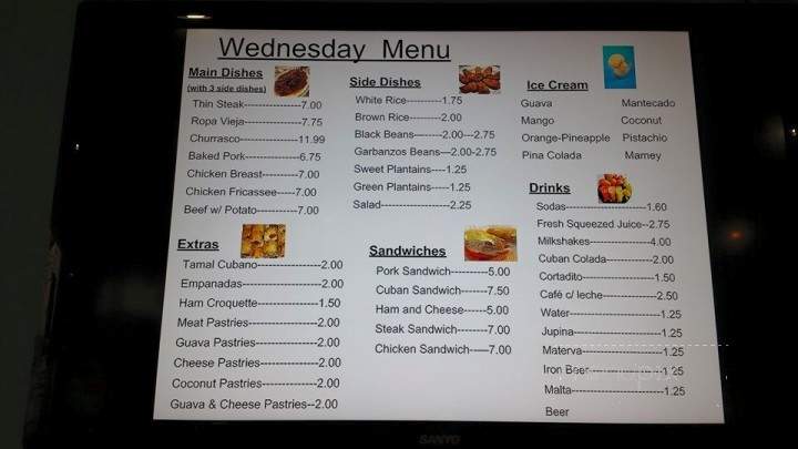 The Dreams Cuban Cafe - Dothan, AL menu_pic