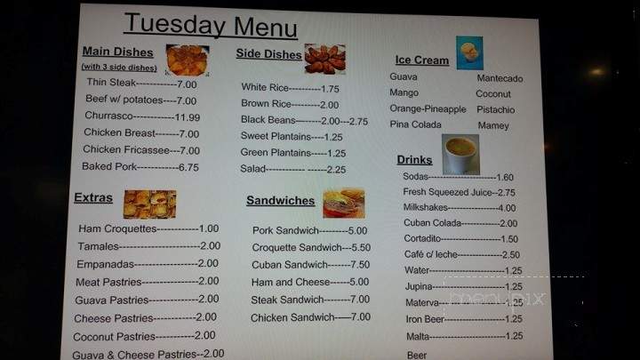 The Dreams Cuban Cafe - Dothan, AL menu_pic