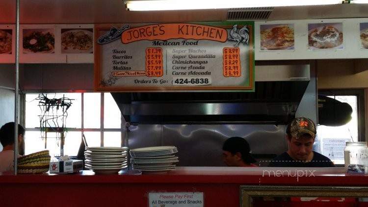 Jorge's Kitchen - Mount Vernon, WA menu_pic