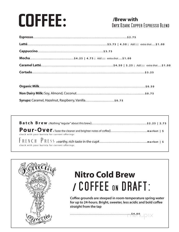 Kollective Coffee + Tea - Hot Springs, AR menu_pic