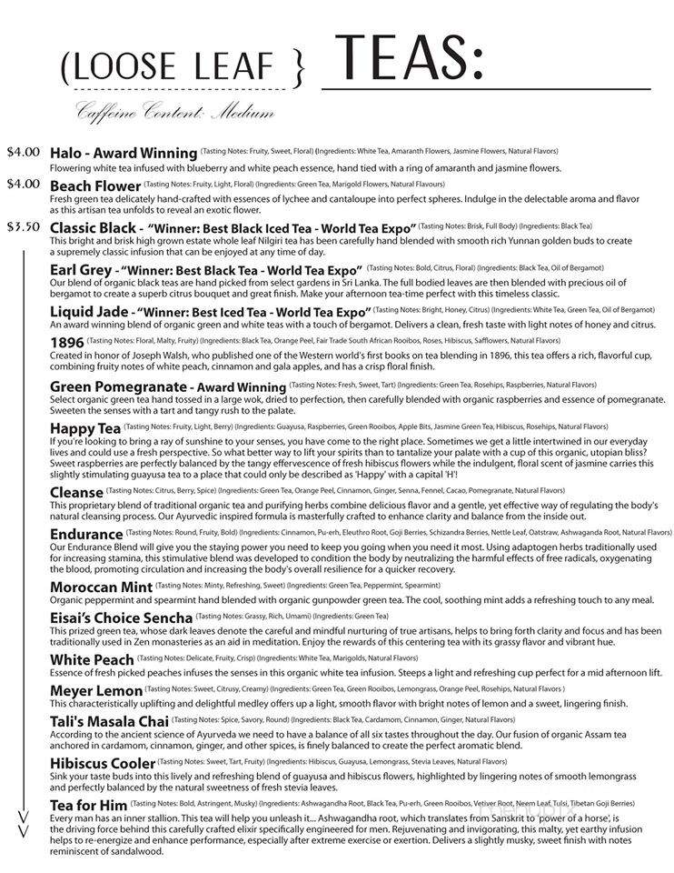 Kollective Coffee + Tea - Hot Springs, AR menu_pic