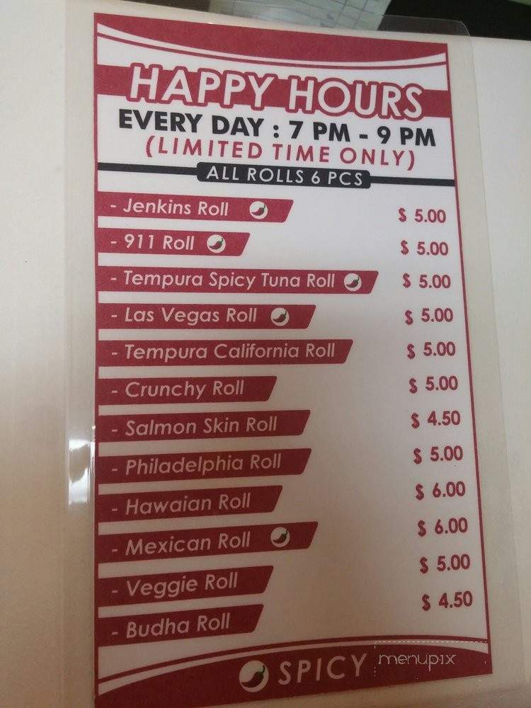 Kajitsu Sushi - Beaverton, OR menu_pic