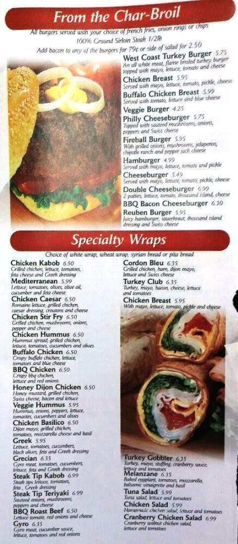 Corner Pizza and Grill - Northbridge, MA menu_pic