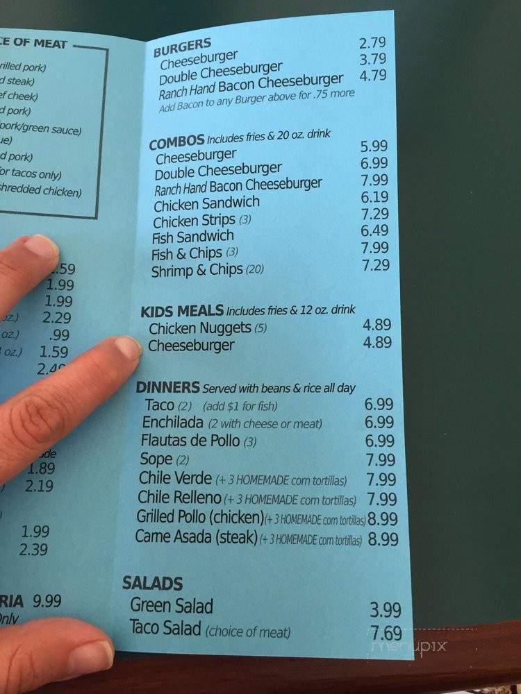 Los Arbolitos - Visalia, CA menu_pic
