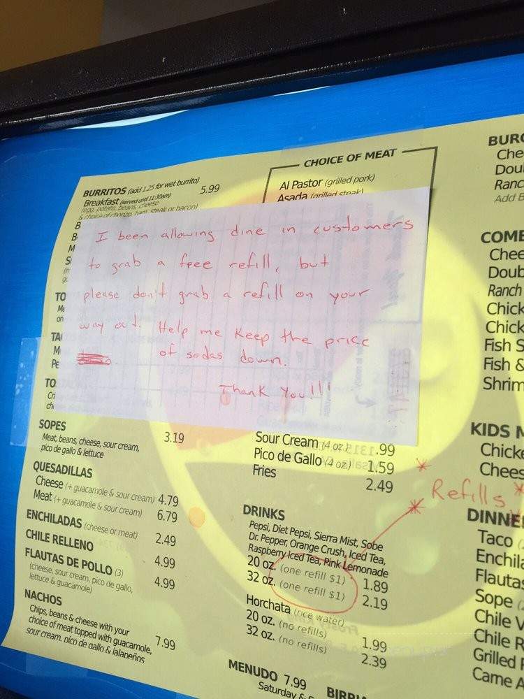 Los Arbolitos - Visalia, CA menu_pic