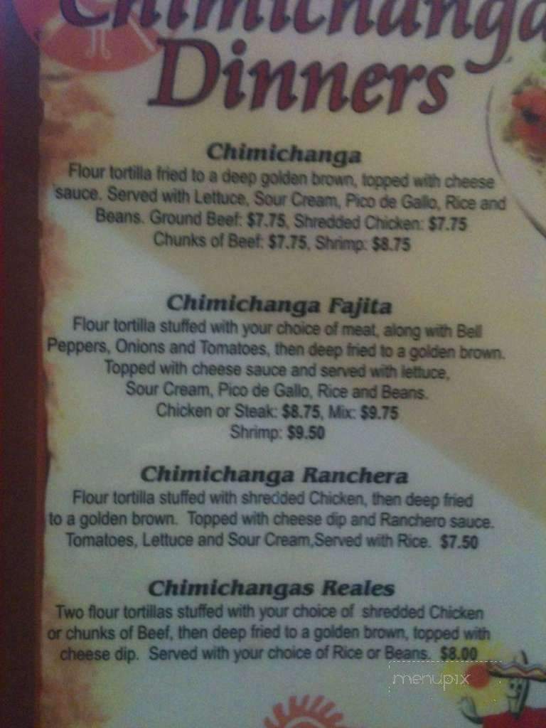Carisilo's Mexican Restaurant - Collinsville, IL menu_pic