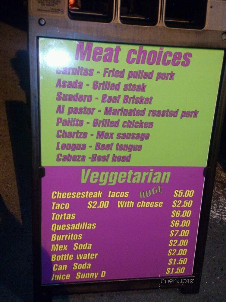 Super Tacos El Conrro - Mountain View, CA menu_pic