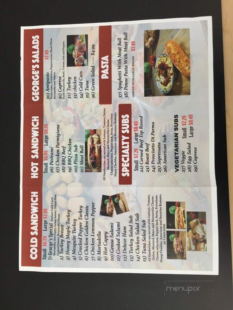 George's Italian Deli - Las Vegas, NV menu_pic