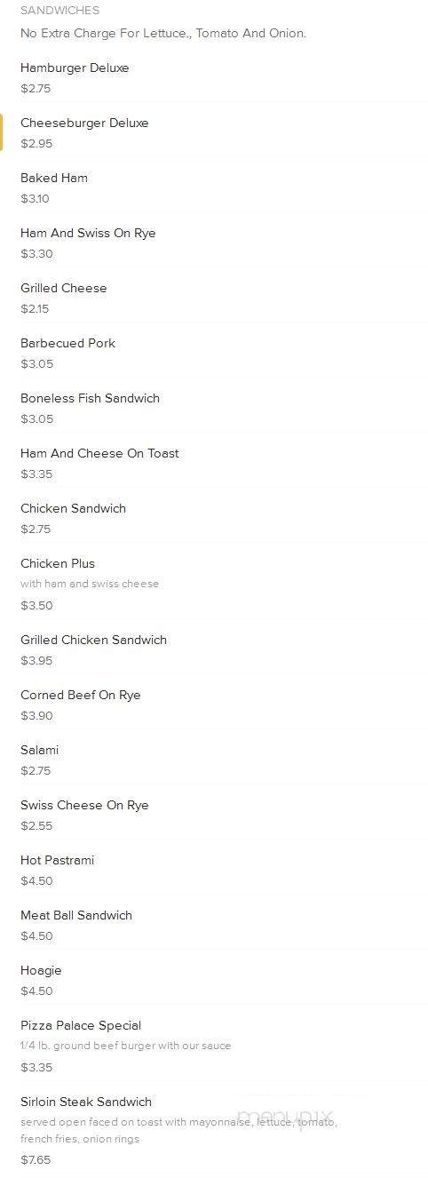 Razzies Pizza - Astoria, NY menu_pic