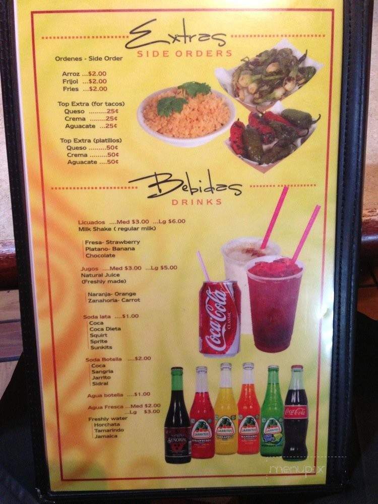 Tacos Nietos - Chicago, IL menu_pic