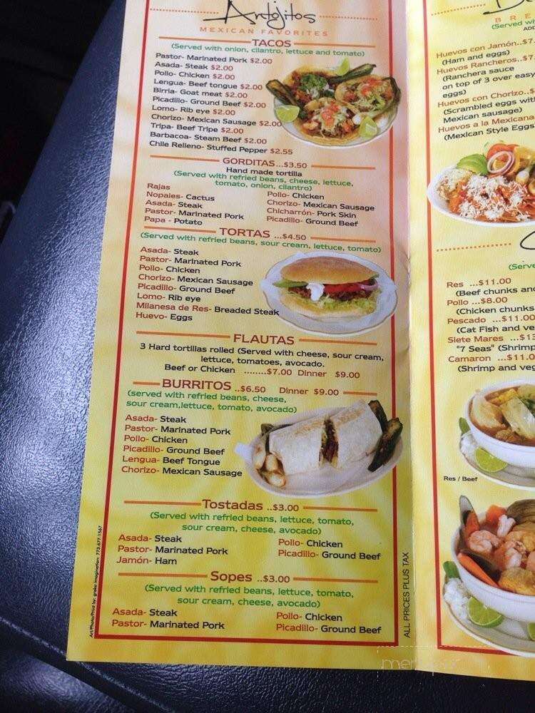 Tacos Nietos - Chicago, IL menu_pic