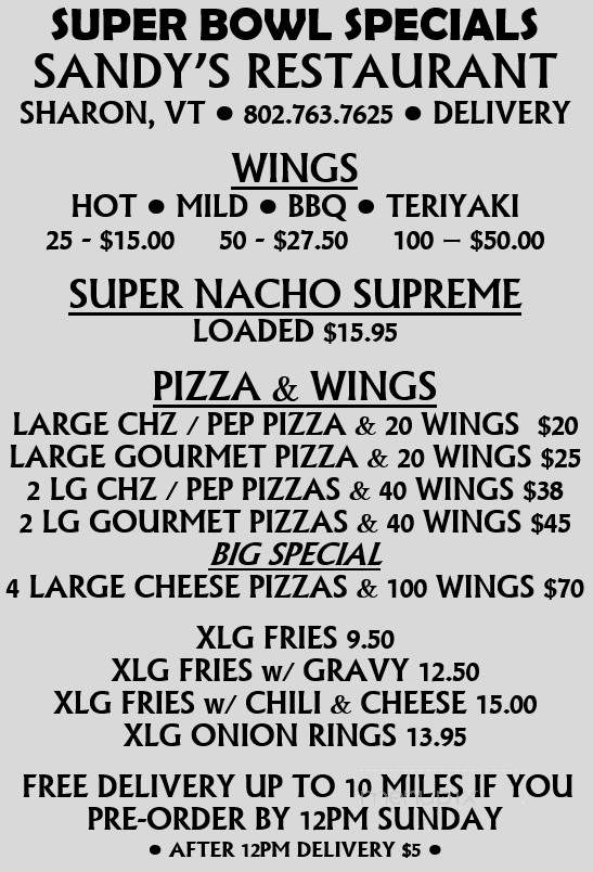 Sandy's Drive-in - Sharon, VT menu_pic